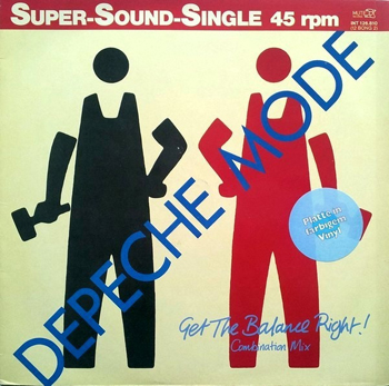DEPECHE MODE - GET THE BALANCE RIGHT (Coloured red) (repress 1987)