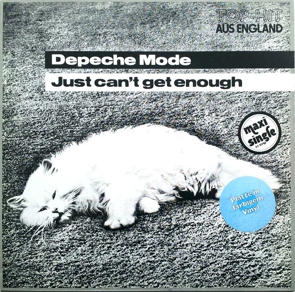 DEPECHE MODE - JUST CANT GET ENOUGH (coloured white) (German) (Reissue 1988)