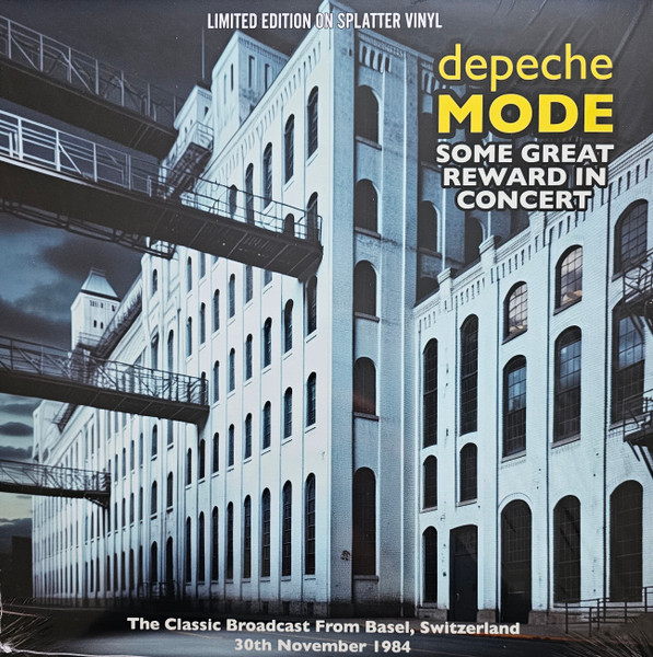 DEPECHE MODE - SOME GREAT REWARD IN CONCERT (Bootleg) (Coloured Blue Splatter) (Ltd no: 304/500)