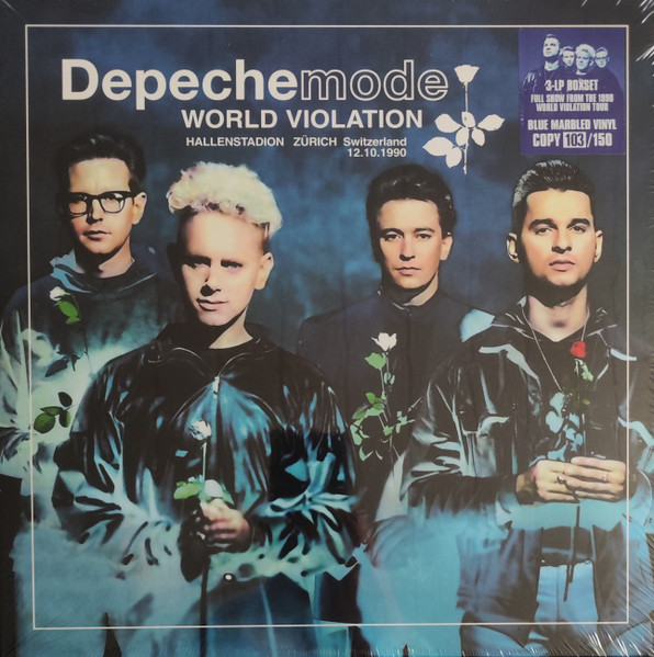 DEPECHE MODE - WORLD VIOLATION, HALLENSTADION, Z�RICH 1990 (Box) (Coloured Blue marbled) Ltd: 64 of 150